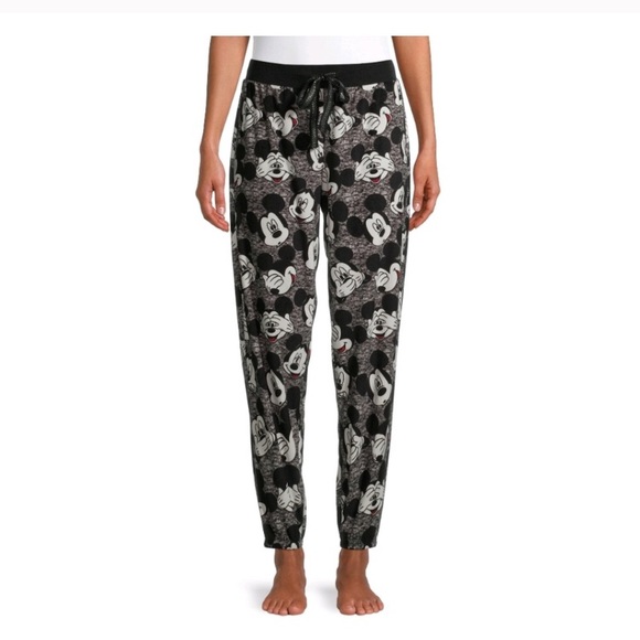 Disney Mickey Mouse Sleep Jogger / Pijamas Sz L - Picture 4 of 5
